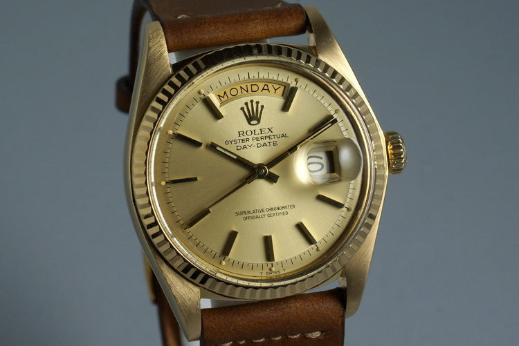 1973 Rolex YG Day-Date 1803 with Champagne Dial