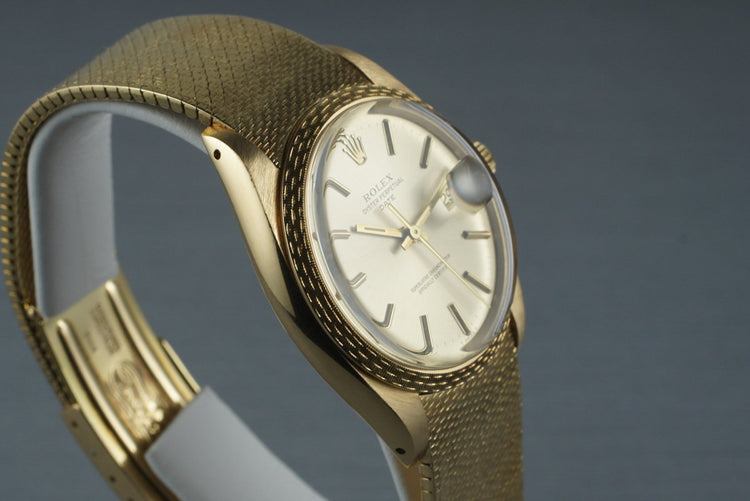 1982 Rolex Solid 18K Date 1514 with Rare Rolex Band