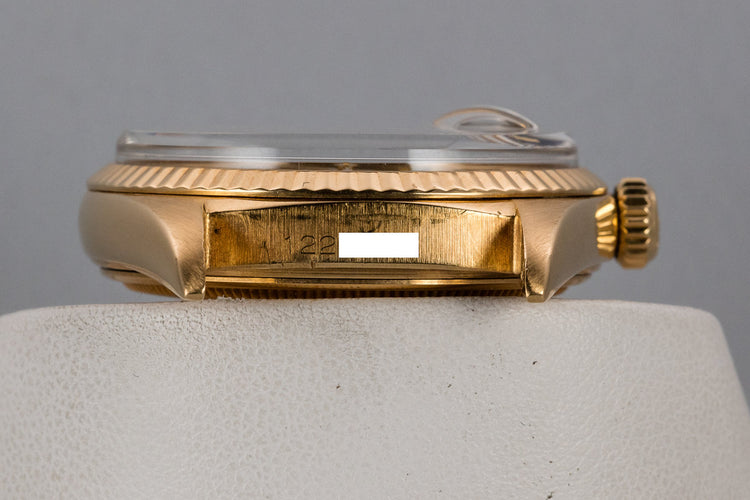 1965 Rolex 18K YG DateJust 1601 Blue Dial