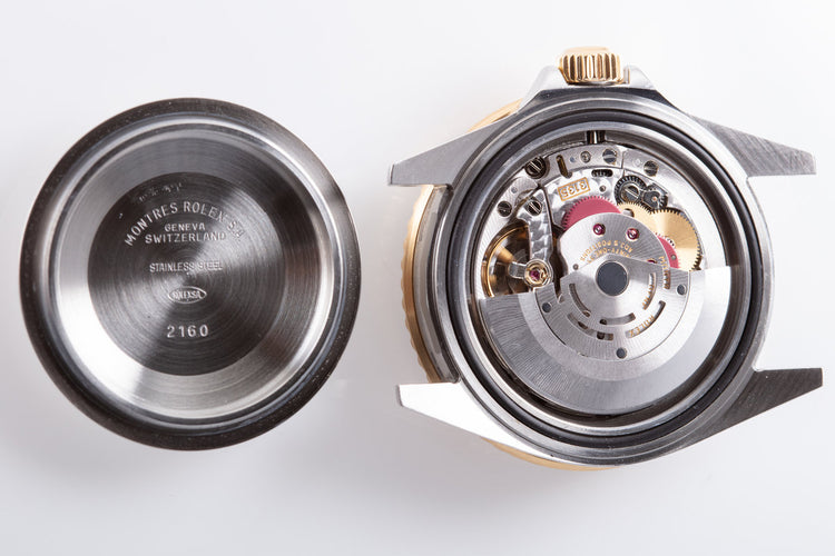 2002 Rolex 18k & Stainless Submariner 16613 Black Dial with Box & Papers