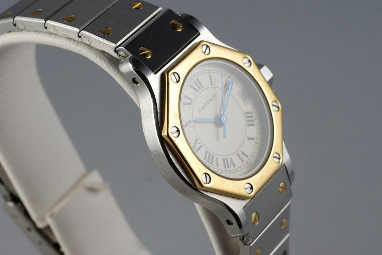 Cartier Ladies Quartz Two Tone Santos Octagon 187903