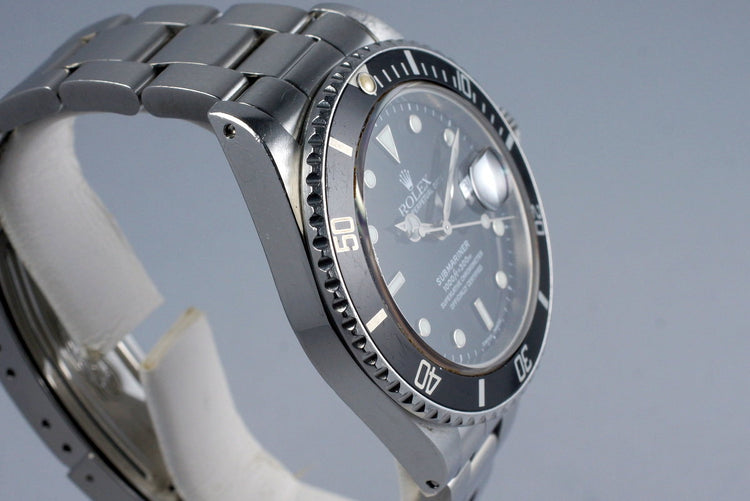 1986 Rolex Submariner 16800 Service Dial