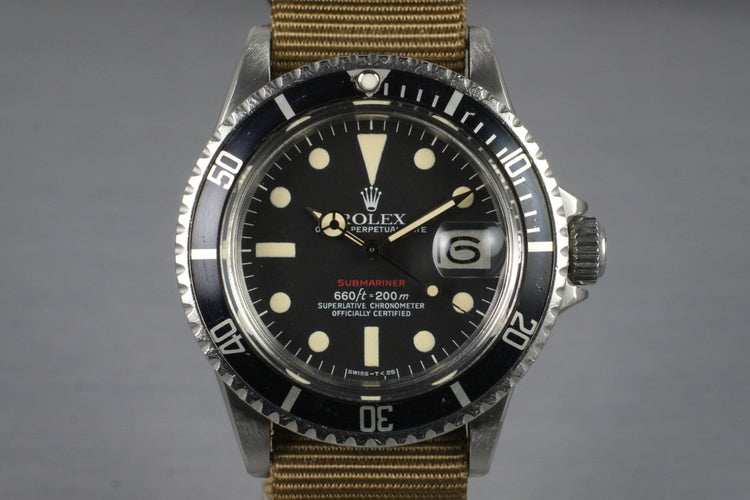 1972 Rolex Red Submariner 1680 with Mark VI Dial
