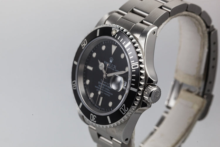 1995 Rolex Submariner 16610 "Tiffany & Co." Dial