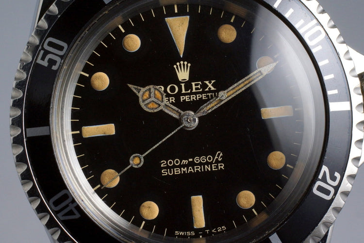 1965 Rolex Submariner 5513 Glossy Gilt Dial