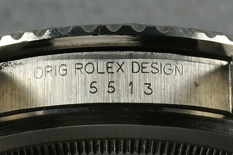 Rolex Submariner Dial 5513 WG surrounds with sales receipt and box