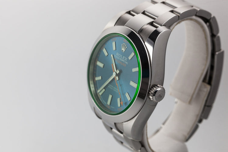 2015 Rolex Milgauss 116400GV Box and Papers