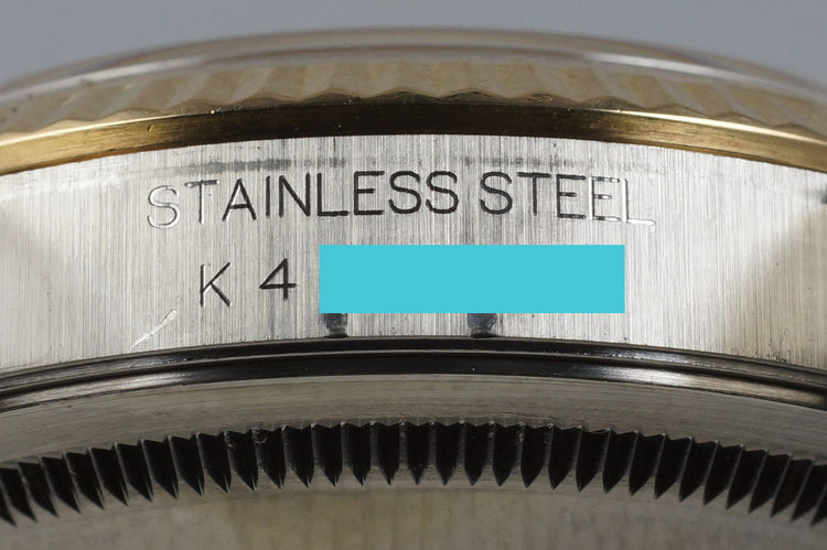 2001 Rolex Two Tone DateJust 16233 Tapestry Dial with Box and Papers