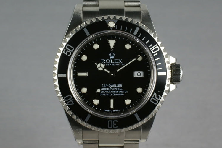 Rolex Sea Dweller 16600 with Box and Guarantee Paper