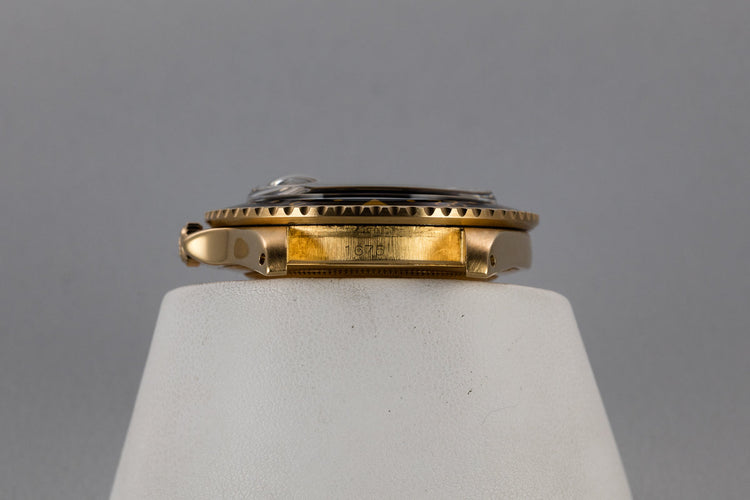 1968 18K YG GMT-Master 1675 with Service Black Nipple Dial and Service Papers