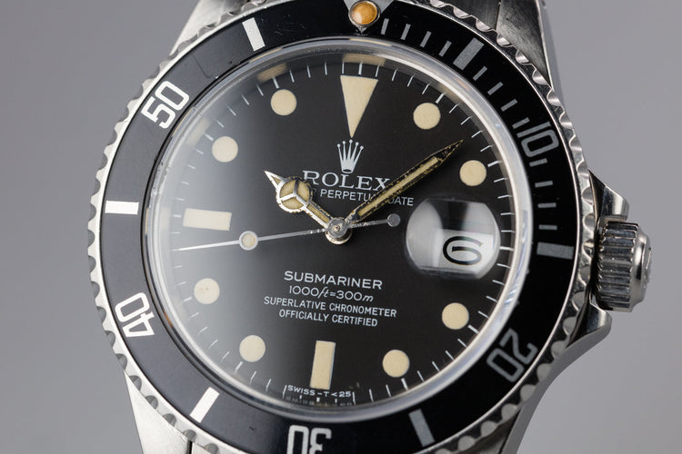 1982 Rolex Submariner 16800 Matte Dial
