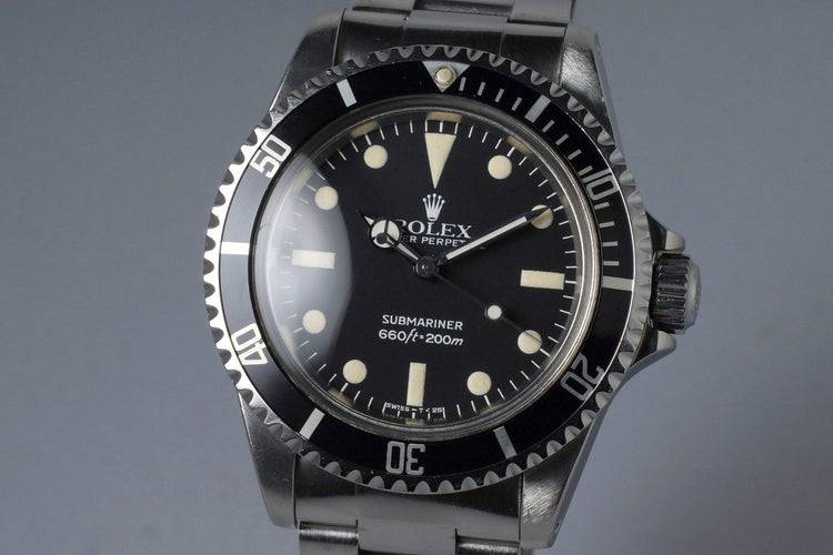 1982 Rolex Submariner 5513 Mark IV Maxi Dial