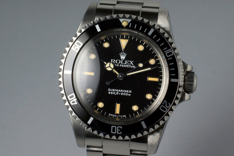 1988 Rolex Submariner 5513 with Box and Papers