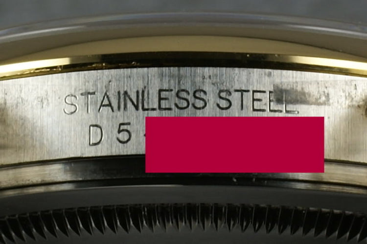 Rolex Datejust 18K and Steel 116203 Tuxedo Dial