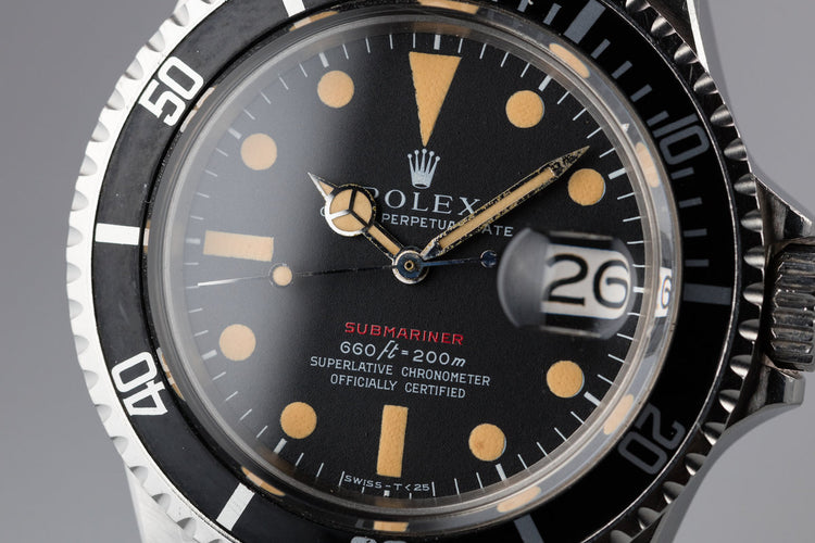 1970 Rolex Red Submariner 1680 with MK IV Dial