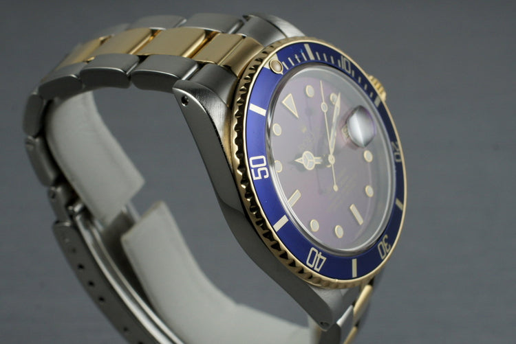 1987 Rolex Two Tone Blue Submariner 16803