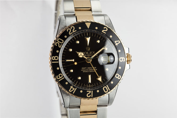1977 Rolex Two-Tone GMT-Master 1675 with Black Nipple Dial