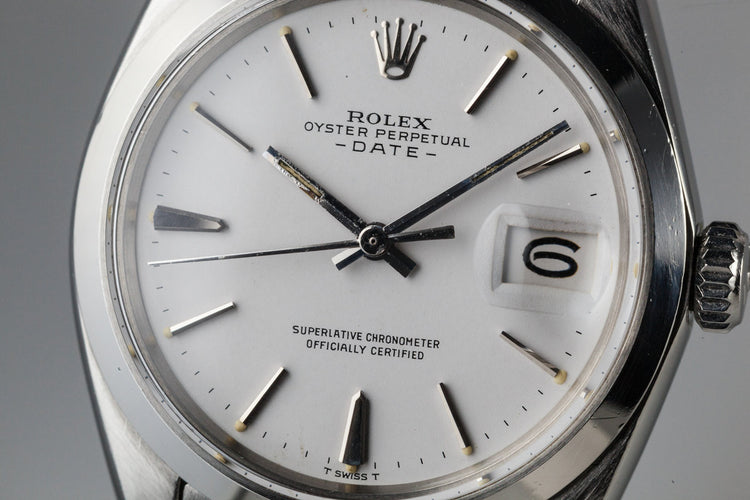1969 Rolex Date 1500 White Dial
