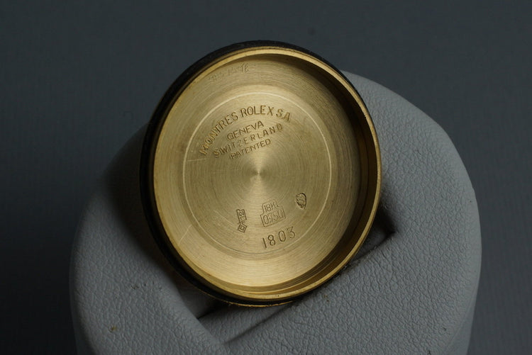 1970 Rolex YG Day-Date ‘Wide Boy’ Dial 1803