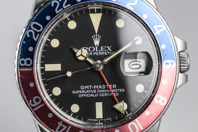 1981 Rolex GMT-Master 16750 Matte Dial with Box and Papers