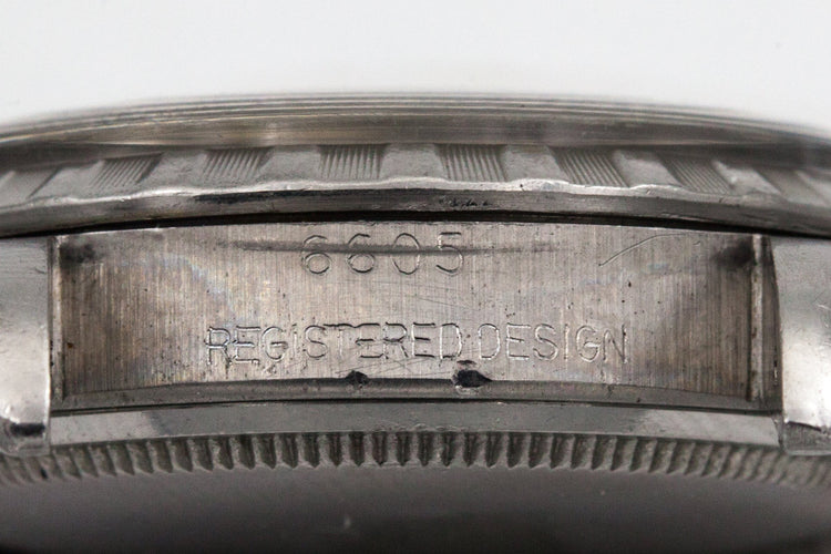 1958 Rolex Datejust 6605 with Glossy Gilt Dial