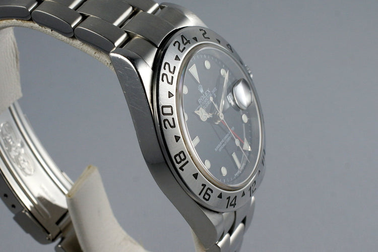 2002 Rolex Explorer II 16570 Black Dial