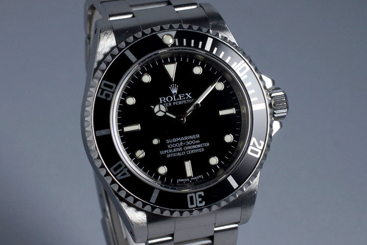 2009 Rolex Submariner 14060M 4 Line Dial