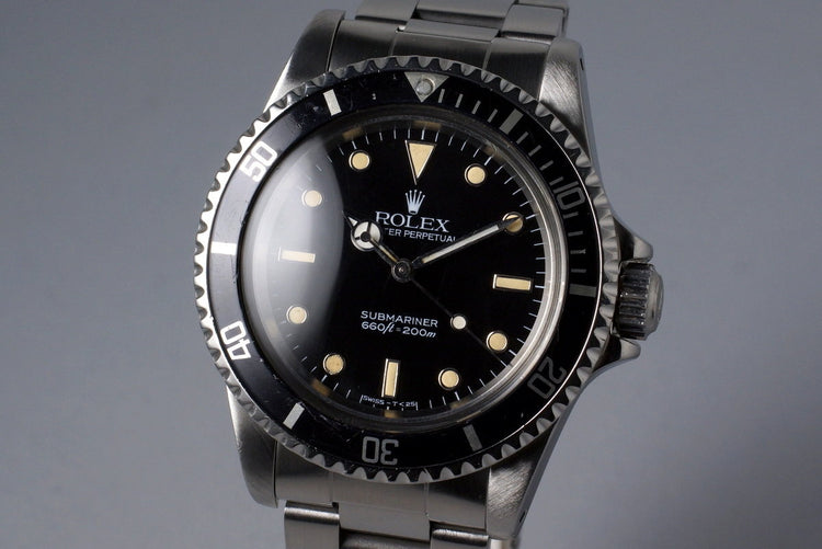 1985 Rolex Submariner 5513 Spider Dial with Box and Papers