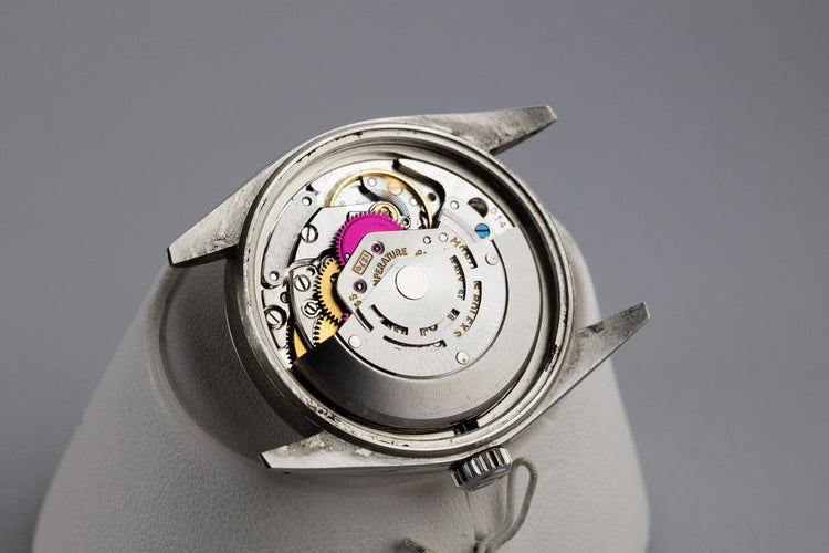 1972 Rolex DateJust 1601 with No Lume Silver Linen Sigma Dial