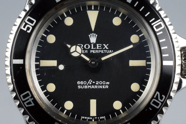 1970 Rolex Submariner 5513 with Serif Dial