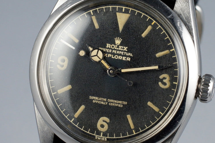 1960 Rolex Explorer 1016 Glossy Gilt Dial with Papers