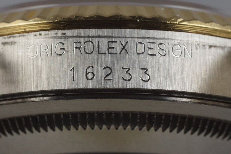 1989 Rolex Two Tone DateJust 16233 Blue Dial
