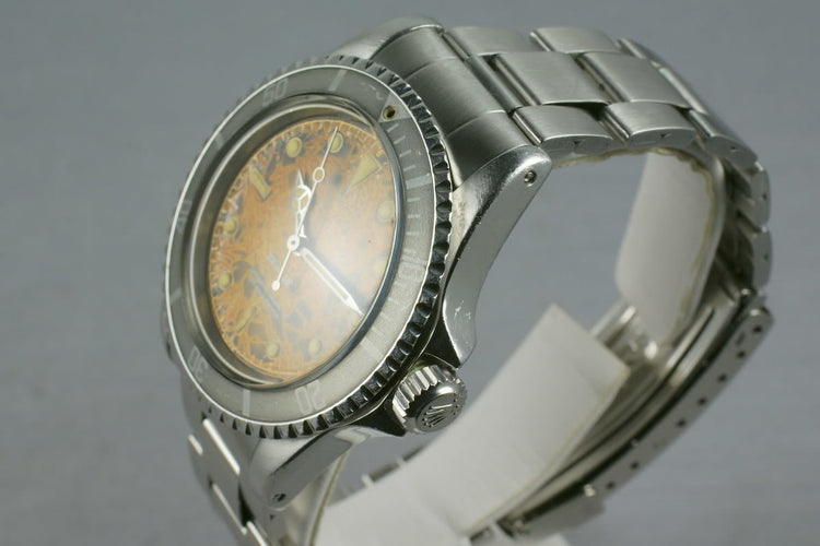 1959 Rolex Submariner 5512 4 line gilt chapter ring PCG Tropical Dial
