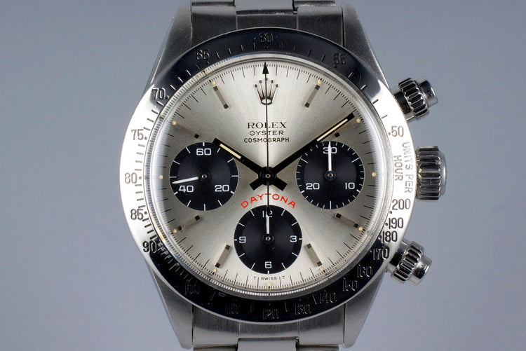 1975 Rolex Daytona 6265 Big Red Silver Dial with Box