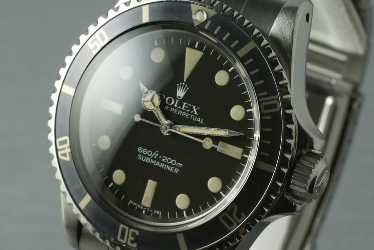 Rolex Submariner 5513 Mark 1 Maxi with Box and Papers