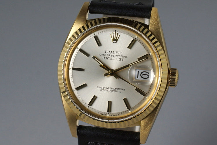 1971 YG Rolex DateJust 1601 with Silver Dial