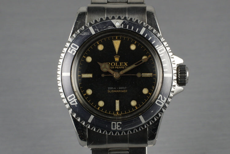 1962 Rolex Submariner 5513 PCG with Mark 1 Gilt Chapter Ring Dial