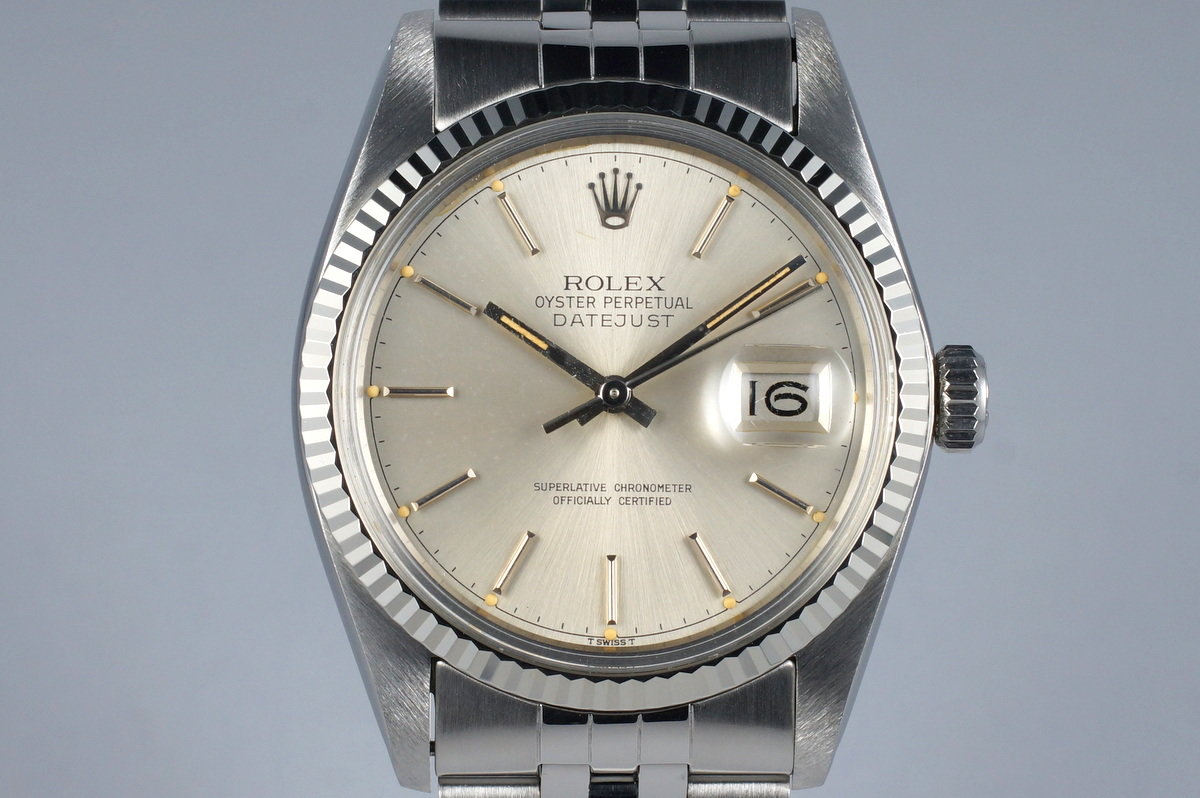 Rolex datejust 16014 silver dial Clearance