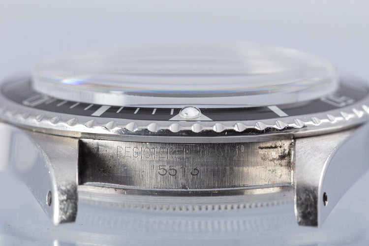 1972 Vintage Rolex Submariner 5513 Serif Dial with Service Papers