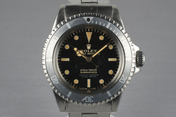 1964 Rolex Submariner 5512 with Glossy Gilt 4 Line Dial