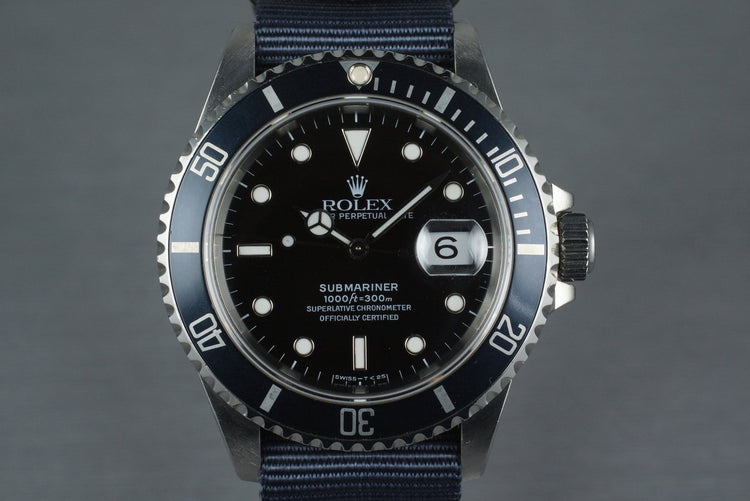 1991 Rolex Submariner 16610 with Navy Faded Bezel