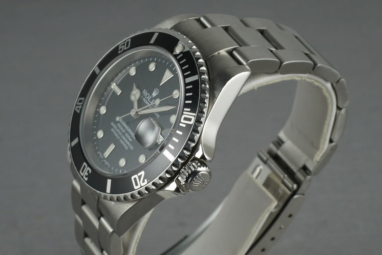 2003 Rolex Submariner 16610 with Box and Papers