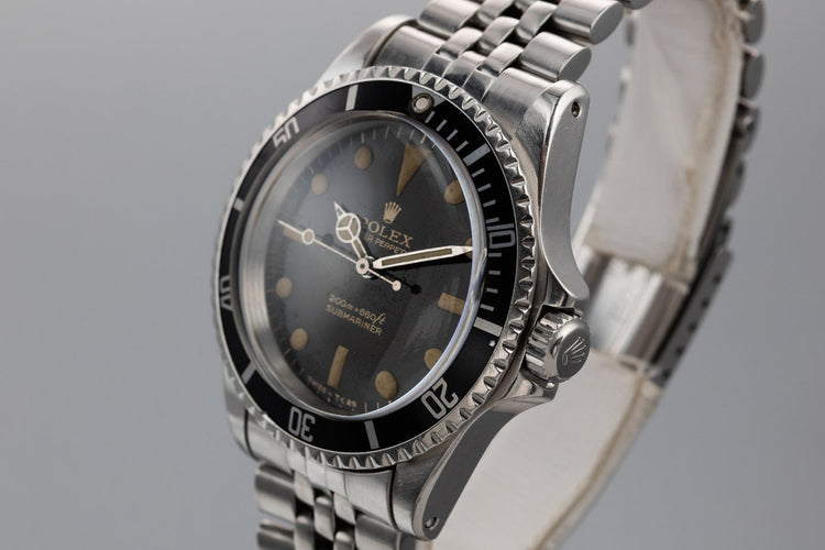 1966 Rolex Submariner 5513 with Gilt Bart Simpson Spider Dial