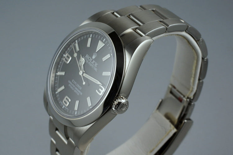 2015 Rolex Explorer 214270 with Box and Papers Mint with Stickers