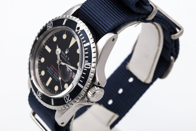 1969 Rolex Red Submariner Mark II Meters First Dial