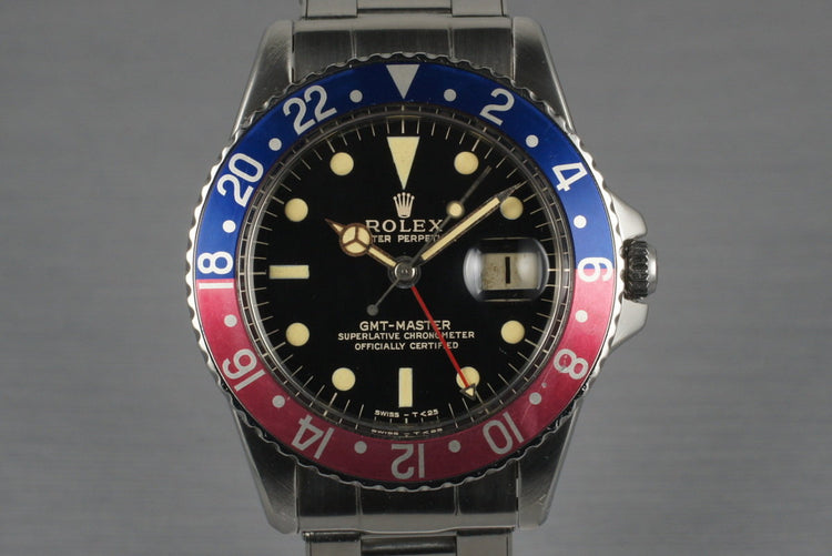 1963 Rolex PCG and Gilt GMT 1675 PCG with Box and Papers