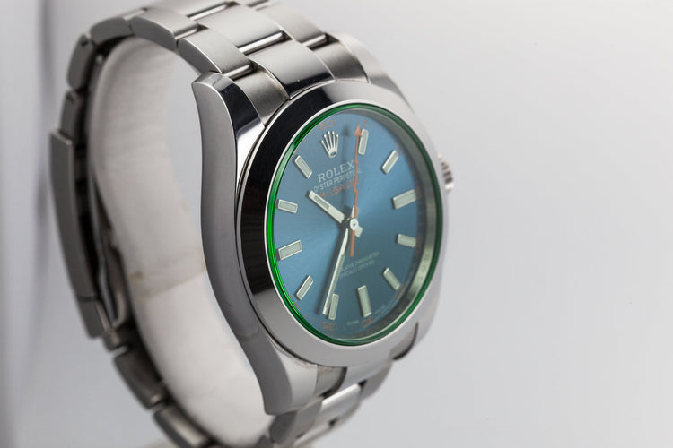 2015 Rolex Milgauss 116400GV Box and Papers