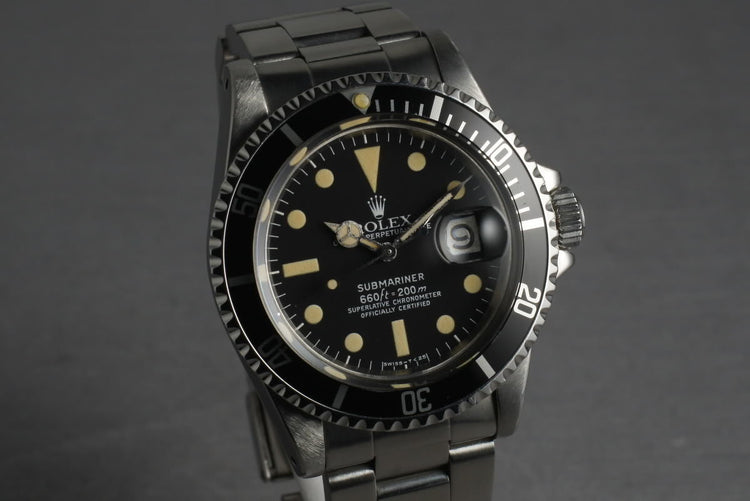 Rolex Submariner 1680 with creamy dial and RSC Service