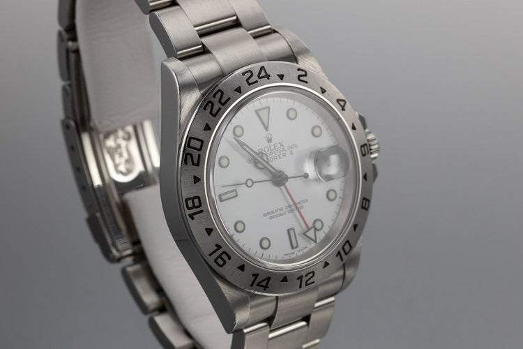 2006 Rolex Explorer II 16570 White Dial