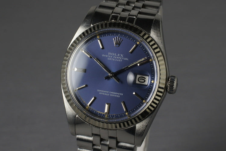 1972 Rolex DateJust 1601 Blue Sigma Dial